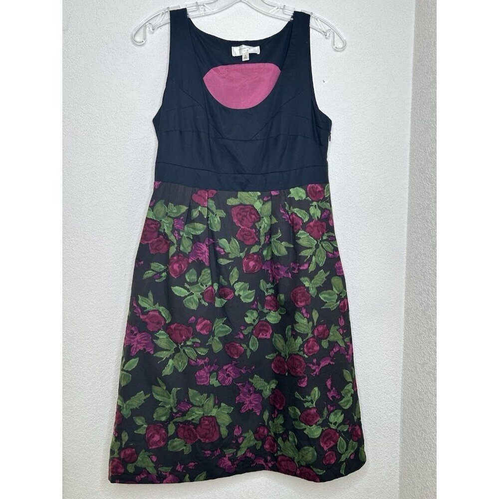 Moulinette Soeurs Dress 8 Dark Floral Forest Fairy Roses Anthropologie Whimsy